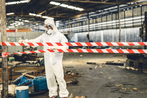 Professional Biohazard technician working in Carson City, MI